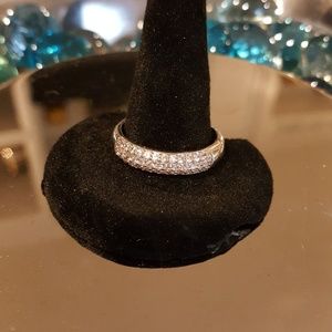 STERLING SILVER PAVE BAND